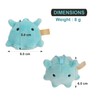 Punyumen Mendaco Plush Toy Mascot with Keychain 6cm Small Cute