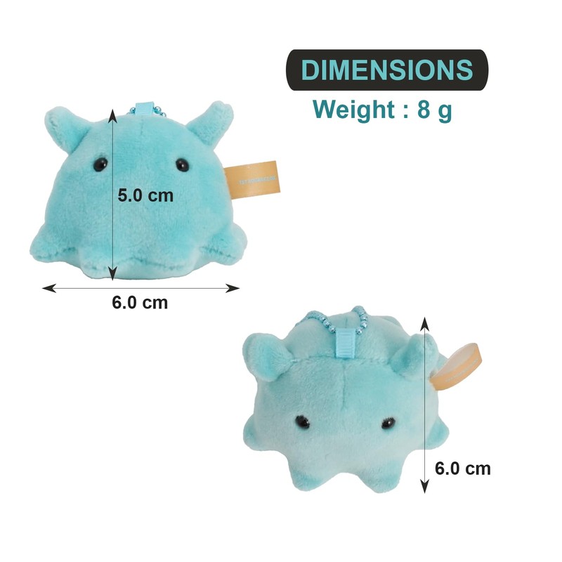 Punyumen Mendaco Plush Toy Mascot with Keychain 6cm Small Cute