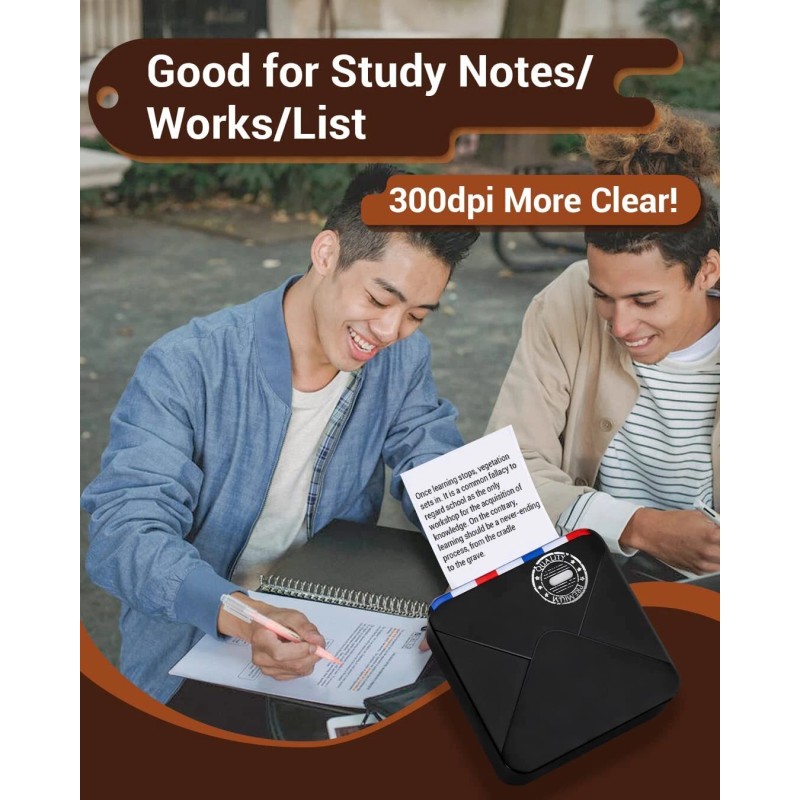 Phomemo M02S Bluetooth Pocket Thermal Printer 300dpi Portable Handheld Inkless