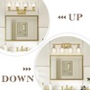 zeyu 27'' Modern Vanity Lights Over Mirror, 4-Light Brushed Gold