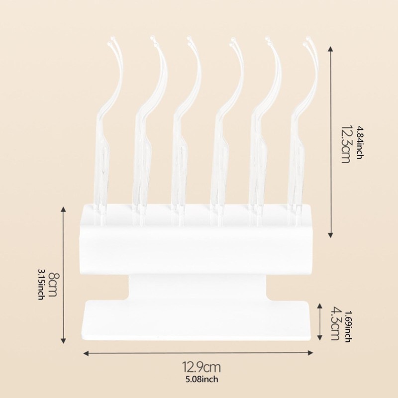 Milageto 12 Pieces Eyelash Display Stick Eyelash Display Holder Grafting