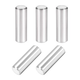 sourcing map 5Pcs 10mm X 30mm Dowel Pin 304 Stainless Steel Cylindrical Shelf Support Pin Fasten Elements Silver Tone