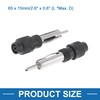 A ABSOPRO Radio AM/FM Antenna Adapter Male Connector Metal (Set