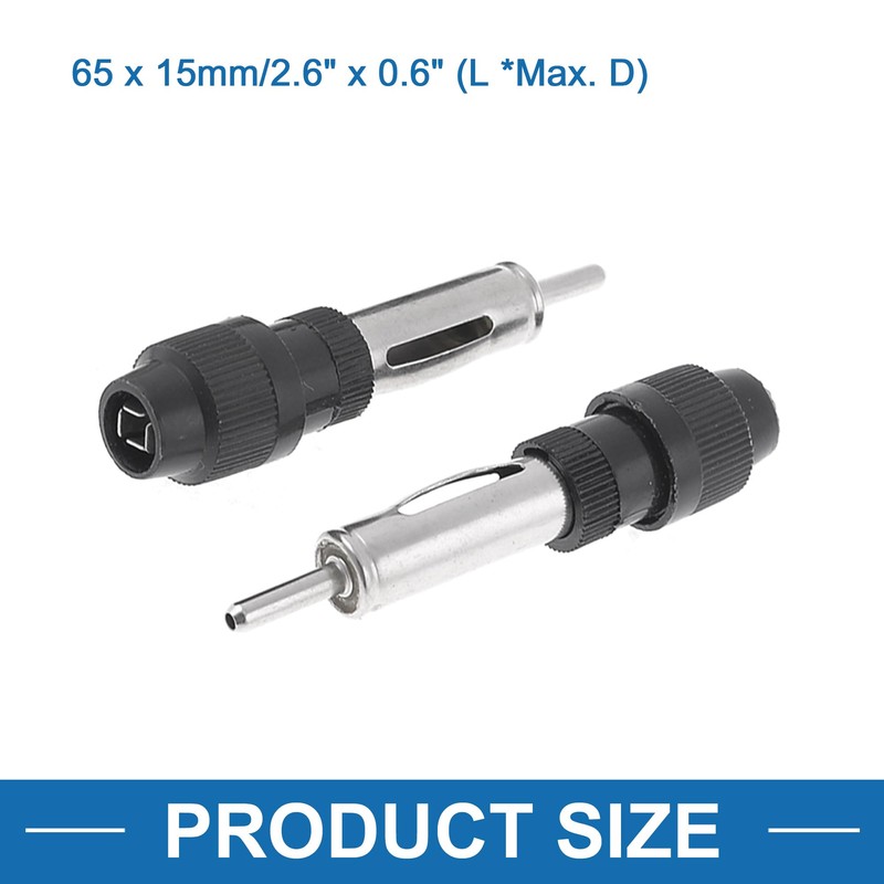 A ABSOPRO Radio AM/FM Antenna Adapter Male Connector Metal (Set