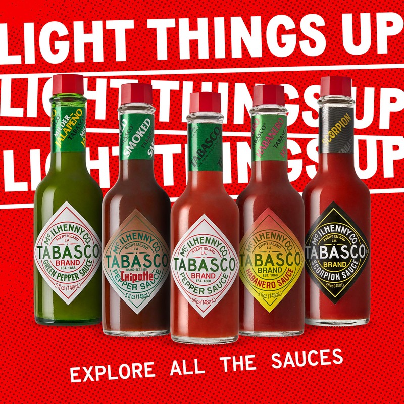 TABASCO Brand Hot Sauce Variety Pack, Gift Set Includes Five
