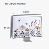 kwmobile Computer Monitor Cover Compatible with 24-26" monitor - Bees