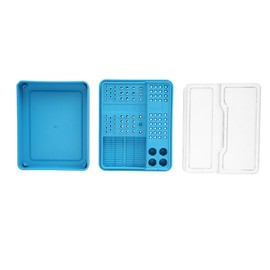 Oral Dental Disinfection Box Autoclavable Endodontic Drill Organizer Root Canal Files Holder
