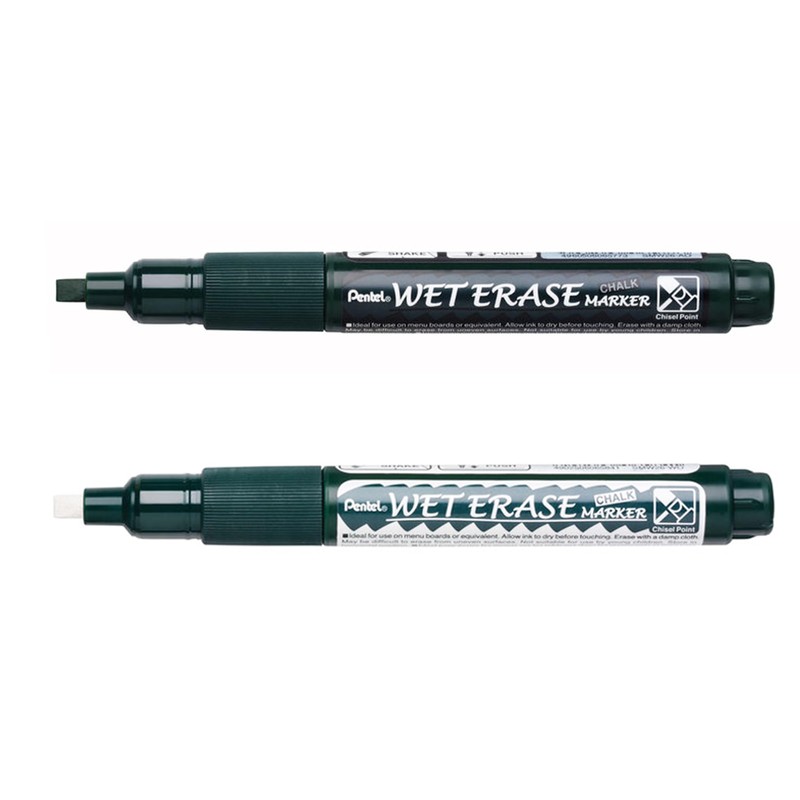 Pentel SMW26 Wet Erase Chalk Marker Pen - 1.5-4mm Chisel