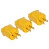 STARELO Electrical Replacement Plug & Connector Set Yellow Shell 125V