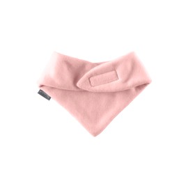 Sterntaler Children's Neckerchief Microfleece Girls - Warm Baby and Children Triangular Scarf with Velcro Fastening, Double Layer, Matt Pink