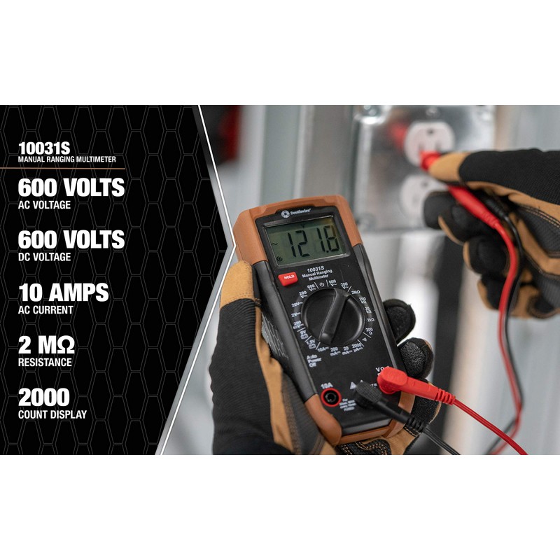 Southwire 10037K Electrical Test Kit with Full-Function Multimeter; Non-Contact Voltage