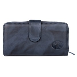 Julia Buxton Heiress Checkbook Wallet Navy