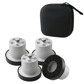 Jack Puck for Rivan R1s R1t - Tesmirror Lifting Jack Pads Compatible with Rivian R1t R1s Accessories Floor Jack Lifting Magnetic Jack Puck - with Zippered Case 4 Gen 4 Packs - Silver