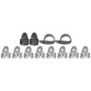 12Pcs Finger Picks Metal Celluloid Index Thumb Cots Guitar Playing
