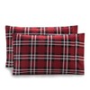 Elegant Comfort Pattern Printed Pillowcases 2-Piece Set Egyptian Quality Microfiber
