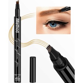 iMethod Eyebrow Pencil with a Micro-Fork Tip Applicator Creates Effortlessly Natural-Looking Eyebrows and Stays All Day, Dark Brown