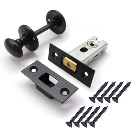 EAI Bathroom Tubular Deadbolt Set | 64mm Case | Matt Black