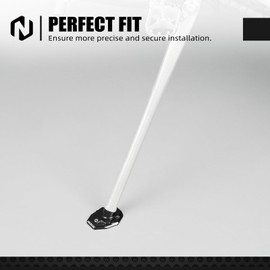 NICECNC Black Dirt Bike Kickstand Side Stand Pad Extension Compatible with KTM 125-530 XC XCW XCF XCF-W EXC EXC-F 2008-2023,Compatible with Husqvarna 125-501 TE TE i FE TX FX 2014-23,See Fitment