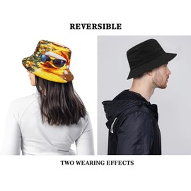 Malaxlx Women's Fishing Hat, Bucket Hat, Fishing Hat, Sun Hat, Fishing Hat, Summer Hat, Foldable Beach Hat, Outdoor Hat, duck, Unit size