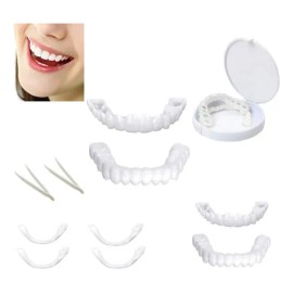 2kit Dientes Postizos Temporal De Silicona Carillas Dentales