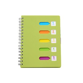 SagaSave 4 Colors Optional A5 Lined Notebook Journal 120 Numbered Pages for Work Writing Projects Lists Taking Notes Writing Drawing Graffiti Sketching(Green)