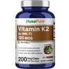 NusaPure Vitamin K2 MK7 120 mcg 200 Veggie Caps (Soy