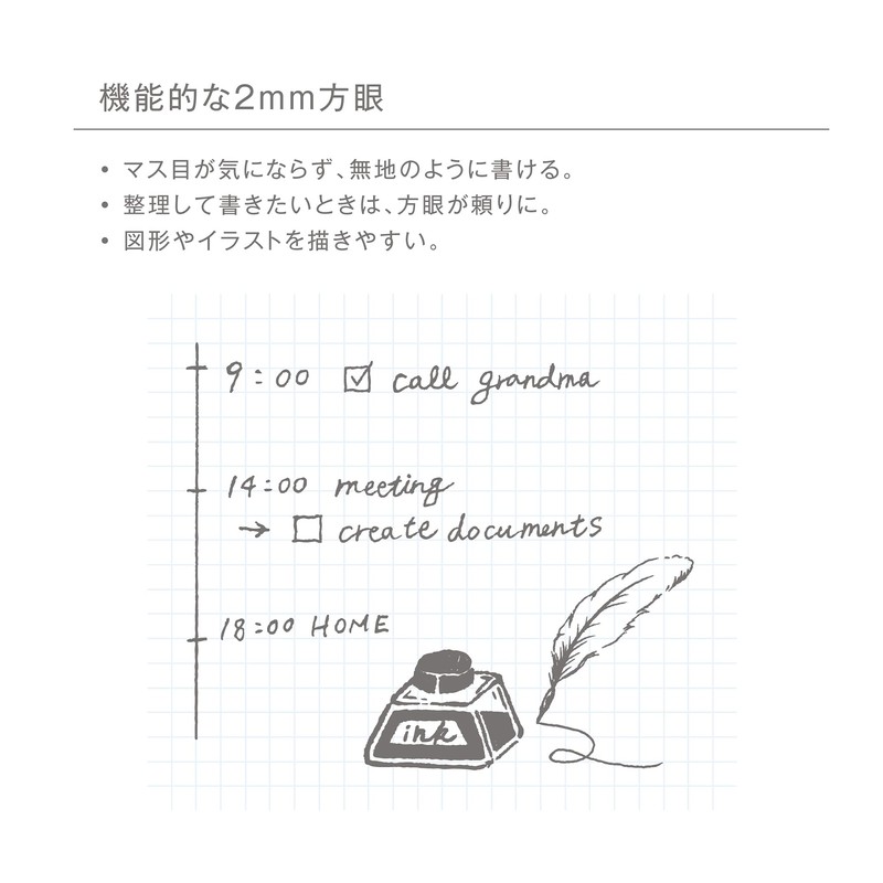 kleid 8915-04 Notebook, 0.08 inch (2 mm) Grid Notebook, A5W,