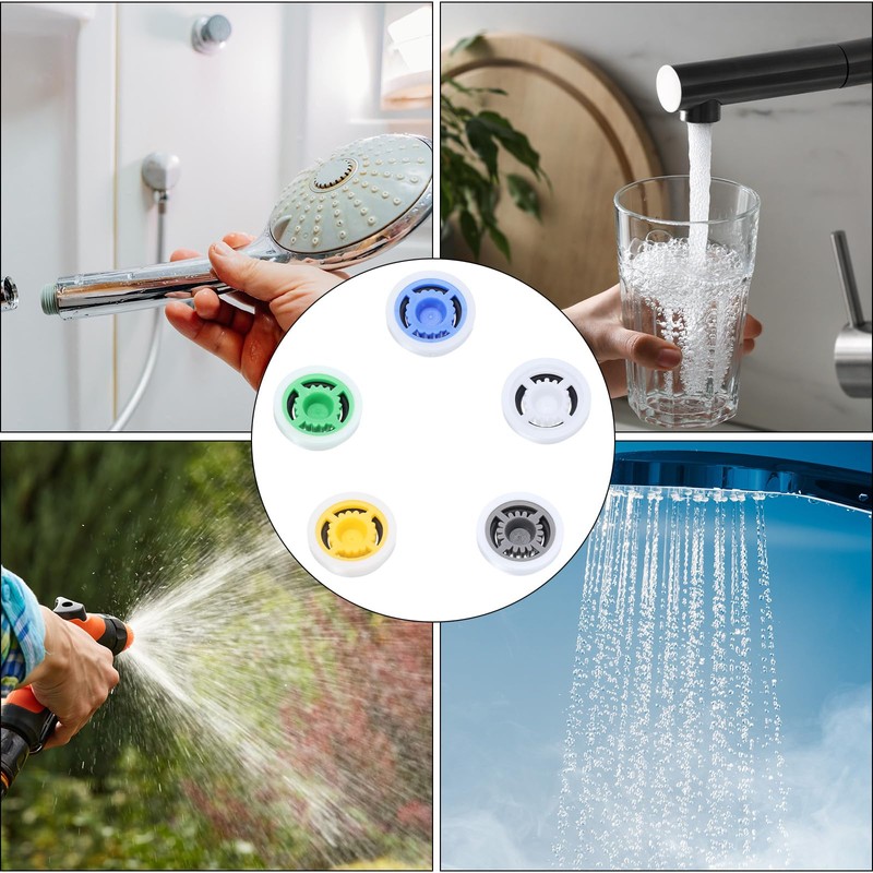 uxcell Shower Flow Reducer Limiter Set, Water Flow Saver Adapter