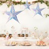 BESPORTBLE Iridescent Star Hanging Ornaments: 3Pcs Christmas Iridescent Star Shiny