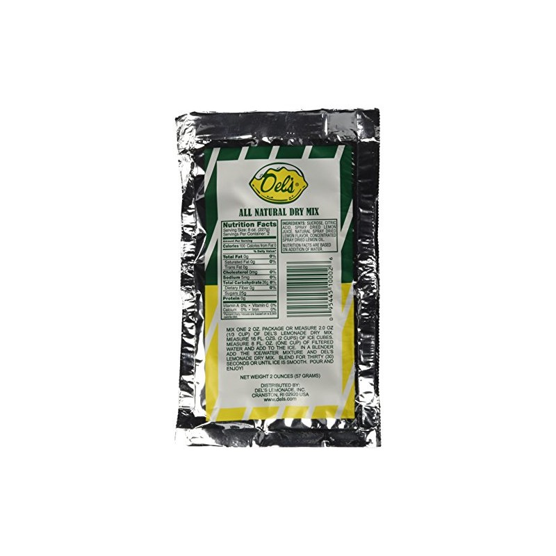 Del's Lemonade All Natural Lemonade Mix Four (4) Pack