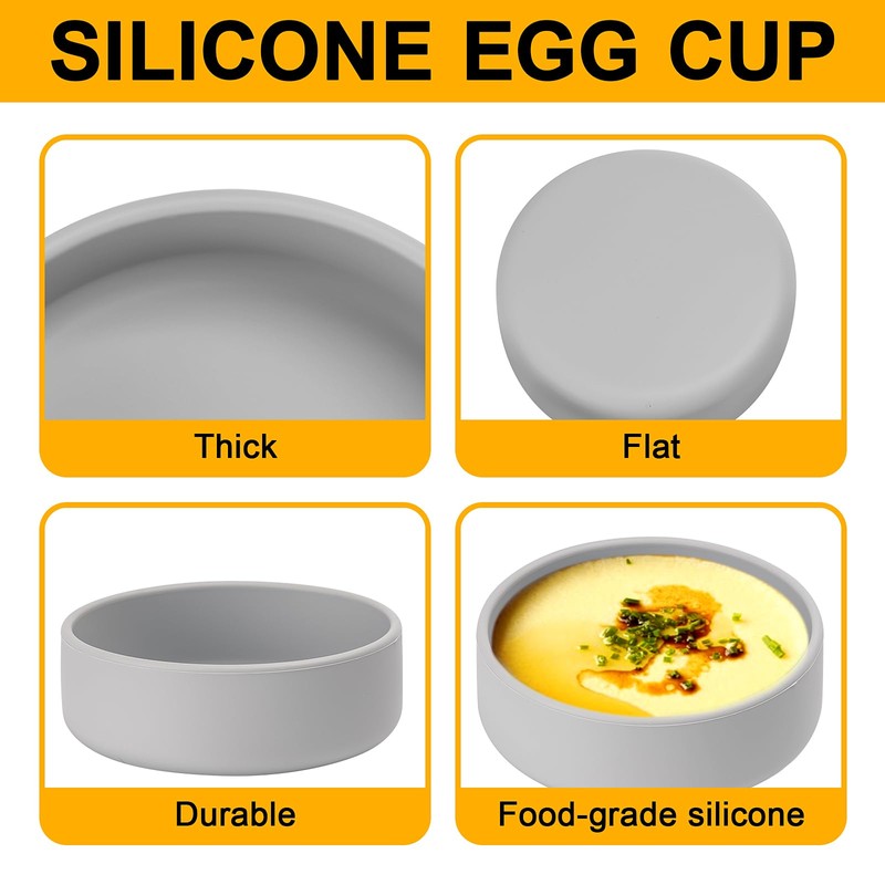 4 Pack Silicone Air Fryer Egg Pan Individual Microwave Egg