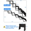 5-Step Foldable Dog Stairs for Car, SUV & Truck (34"–38"