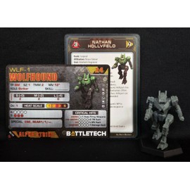 Catalyst Game Labs Battletech Wolfhound Mech + Pilot Cards IS Kickstarter Catalyst Striker Lance