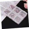 minkissy Nail Art Rhinestone Box Flat Back Gems Pack Rhinestones