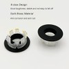 2 Pack Sink Overflow Ring Matte Black Bathroom Vanity Sink