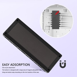 ASHATA 5V 3Pin PWM ARGB Fan Hub with 10 PWM and 10 ARGB Ports, Supports Fans, ARGB Fans, ARGB LED Strips, SATA Power, Magnetic Back Plate Design