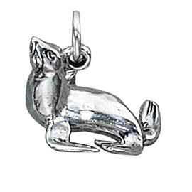 Sterling Silver 3D Sea Lion Charm