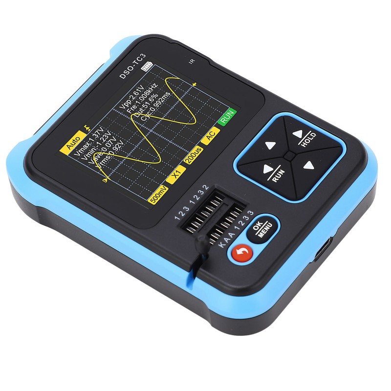Handheld Portable Digital Oscilloscope Transistor Checker Tester Inductance Capacitance Resistance