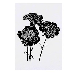 'Carnation Flowers' Temporary Tattoo - Water Resistant, Skin-Safe, Non-Toxic Transfer (TO00060379)