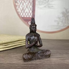 Dainichi Nyorai Buddha Statue (born in the year of the Shinoshino) Brass (Height 2.8 x Width 1.9 inches (71 x 47 mm) [For Small Buddhist Altars] [Dainichinyorai] Shingon Sect