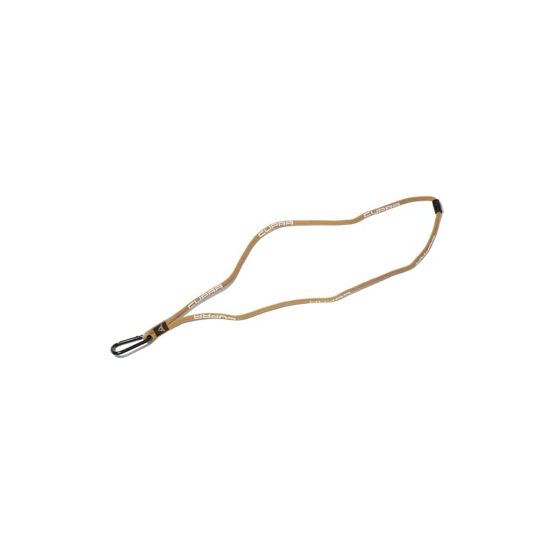 Seat 6H2087610AOBQ Cupra Lanyard Key Holder with Carabiner Hook Brown,