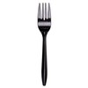 Daxwell Plastic Forks, Medium Weight Polypropylene (PP), Black, A10002151 (Case