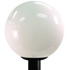 Solus 14" Globe Post Top Light Fixture – Black Cast