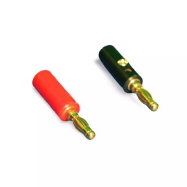 SolutionCables 1in Banana Plug Set Pair - Black-red