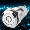 40pcs 16mm Metal Momentary Push Button Switch Auto Reset Flat