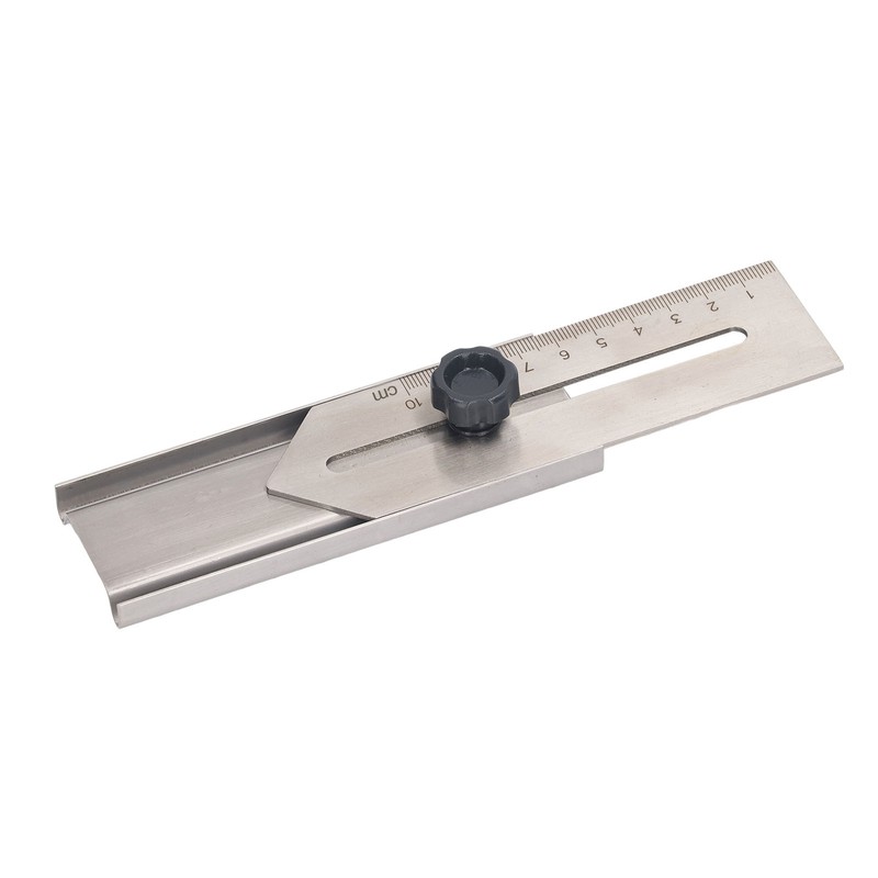 Sliding Line Ruler 0 To 100mm Stainless Steel Clear Scale