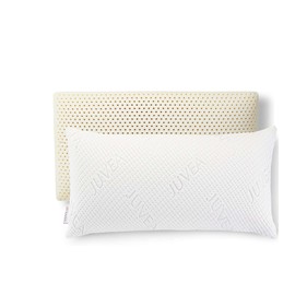 JUVEA Elevate High-Profile w/Cotton Cover - 100% Natural Talalay Latex Bed Pillow for Sleeping. Breathable, Pressure Relief, Durable. Oeko-TEX & FSC ® Certified