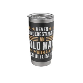 Old Man with a Kuhli Loach Funny Stainless Steel Insulated Tumbler