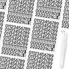 Black 1 inch Number Stickers 1-10, 1296 Pcs/12 Sheets Vinyl