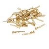 uxcell 2.8mm Wiring Connectors Male Spade Crimp Terminals 40pcs Gold
